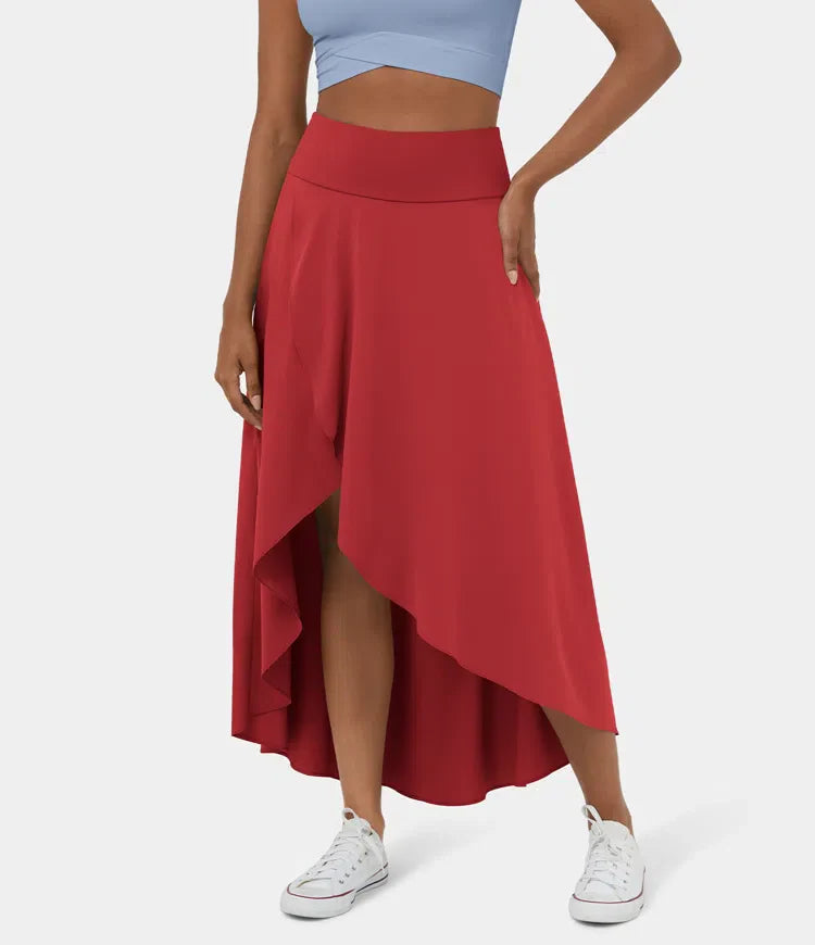 Breezeful™ lange rok met hoge taille en onderbroekje