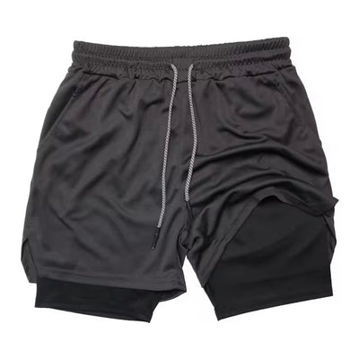 Dualfit 2 in 1 sportshort voor heren