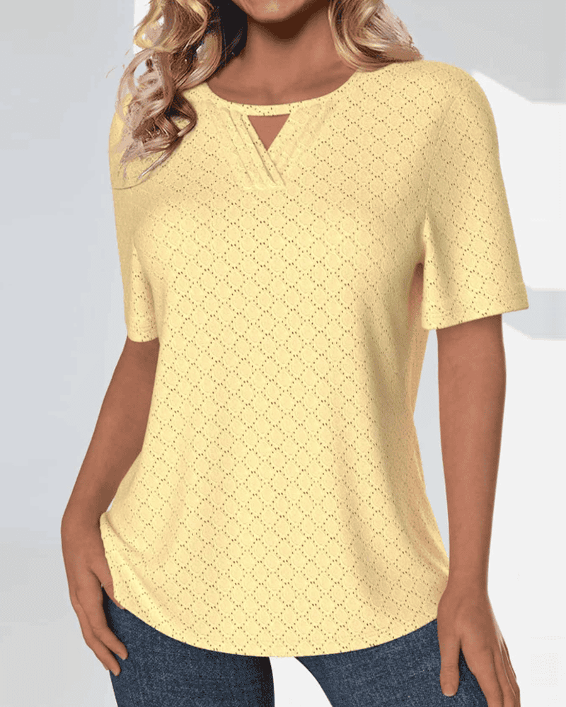 Tess™  Casual top met korte mouwen