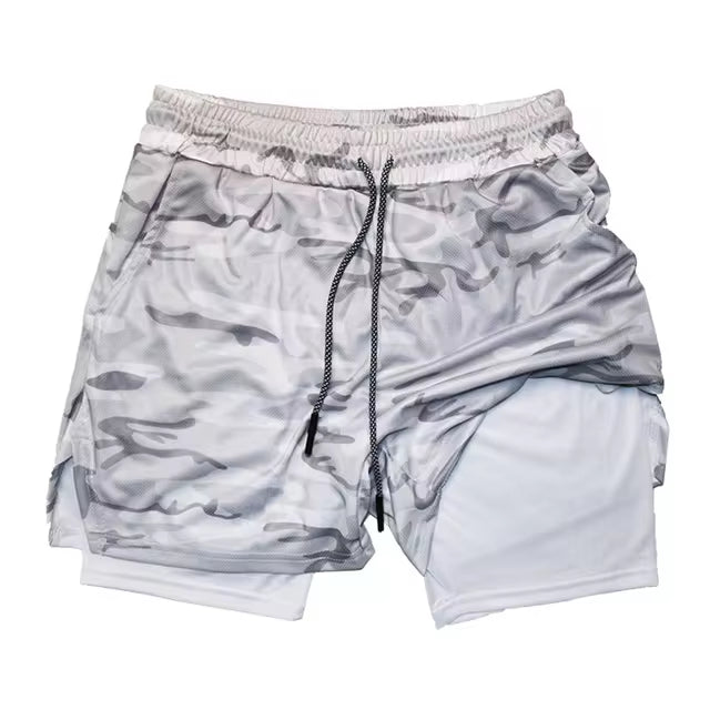 Dualfit 2 in 1 sportshort voor heren