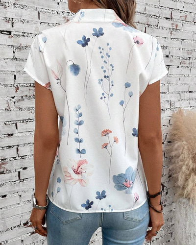 Sophie™ Top met korte mouwen & bloemenprint