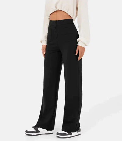 Nueva - Elastische broek met hoge taille