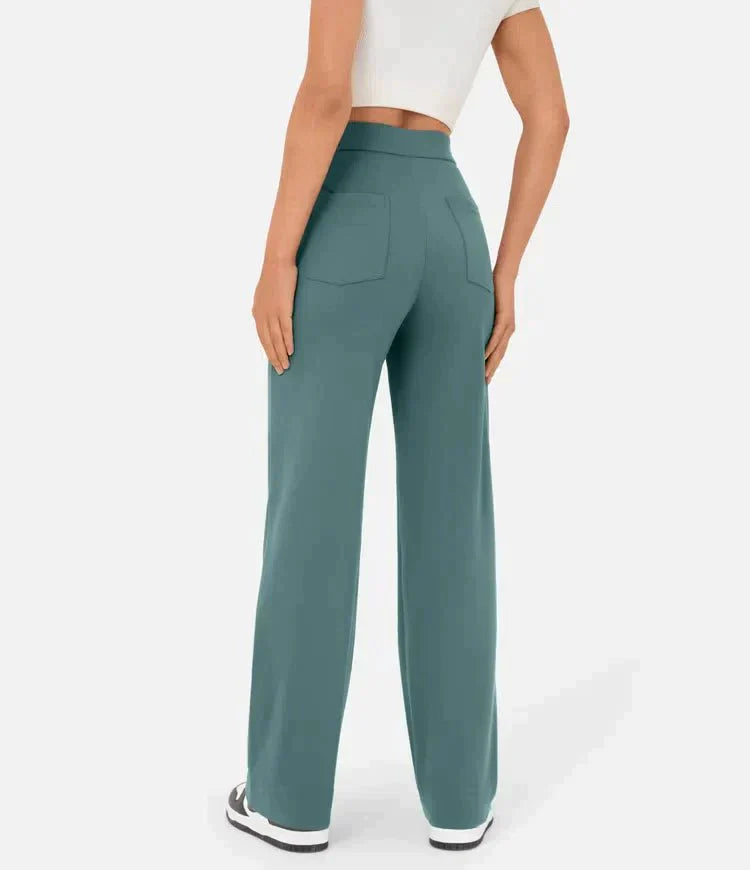 Nueva - Elastische broek met hoge taille