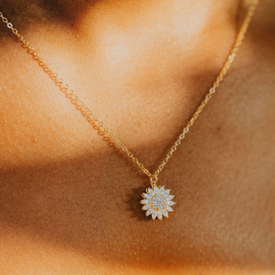 Spinnende zonnebloem ketting | Save the Bees!